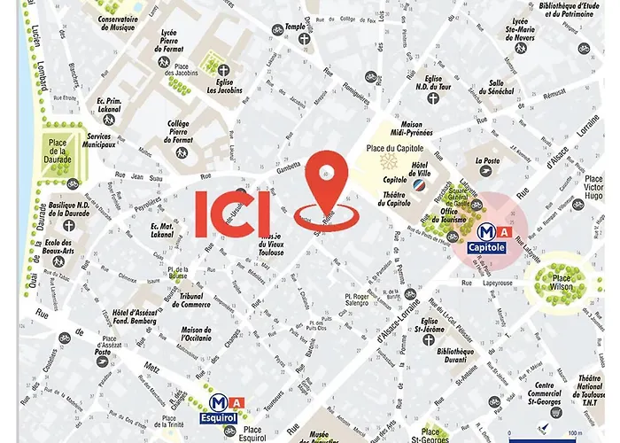 アパート Nocnoc - L'artiste Du Capitole, Hyper-centre, 4 Lits *